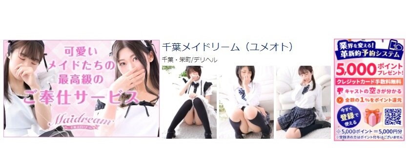 千葉メイドリーム 体験談と5000円割引/基盤/円盤/NS/NN情報